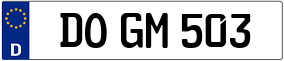 Trailer License Plate